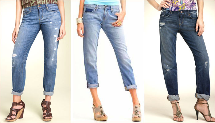 Модные джинсы с подворотами