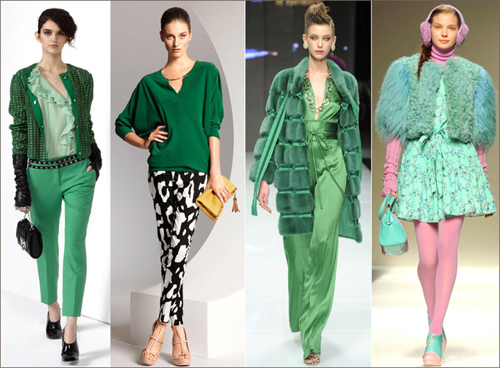 Модные оттенки зеленого