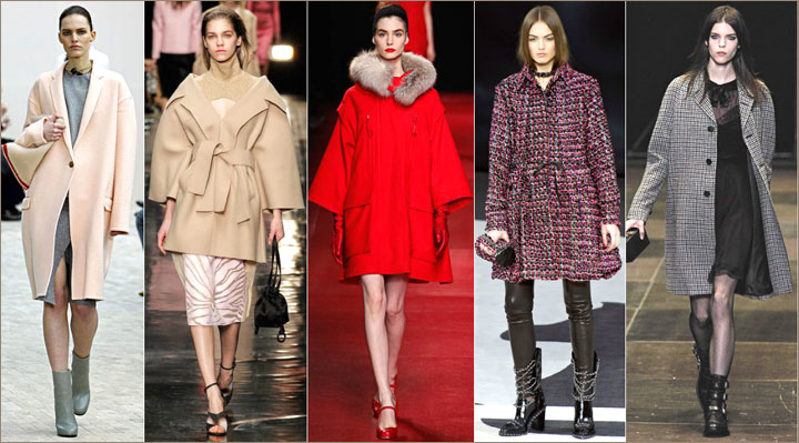Модные фасоны пальто осень-зима 2013-2014
