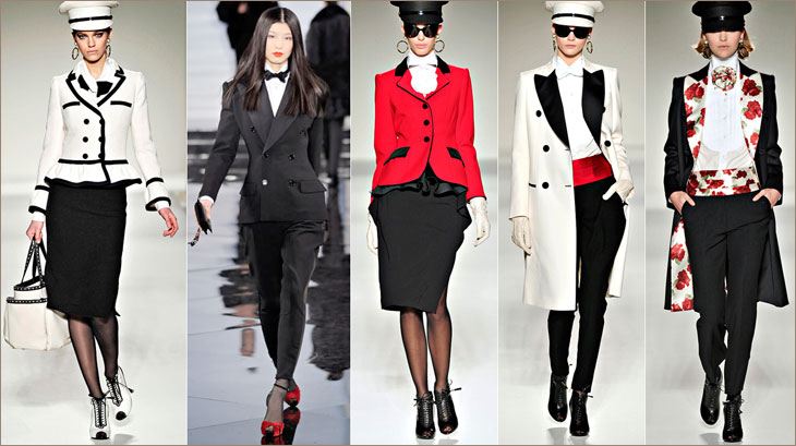 Смокинг - новинка зимней моды 2011-2012